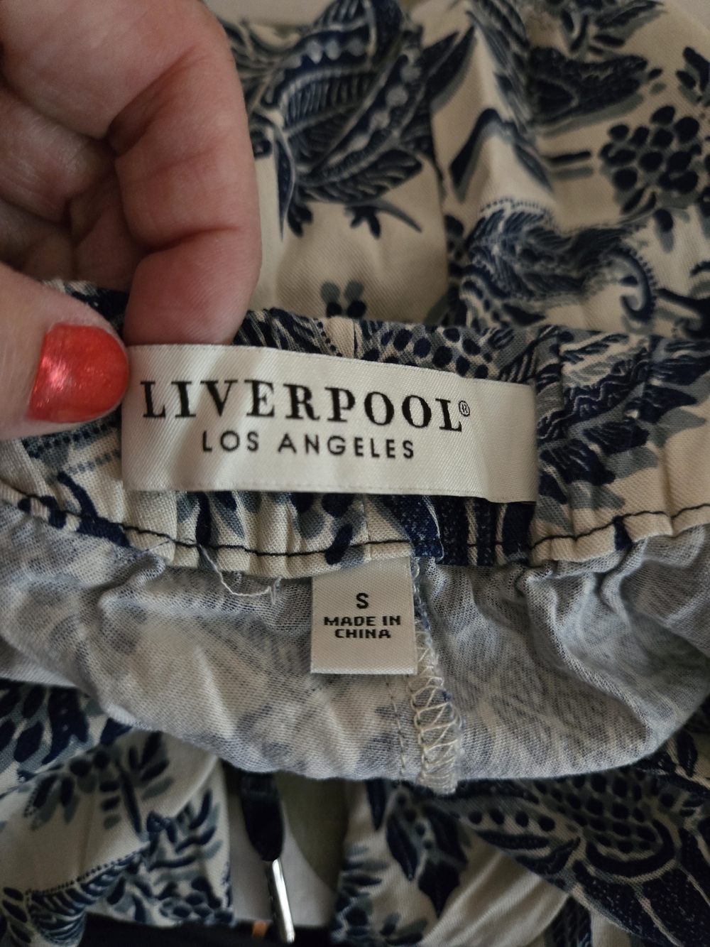 Liverpool Los Angeles Galaxy Floral Print Wide Leg Pants - Picture 8 of 13